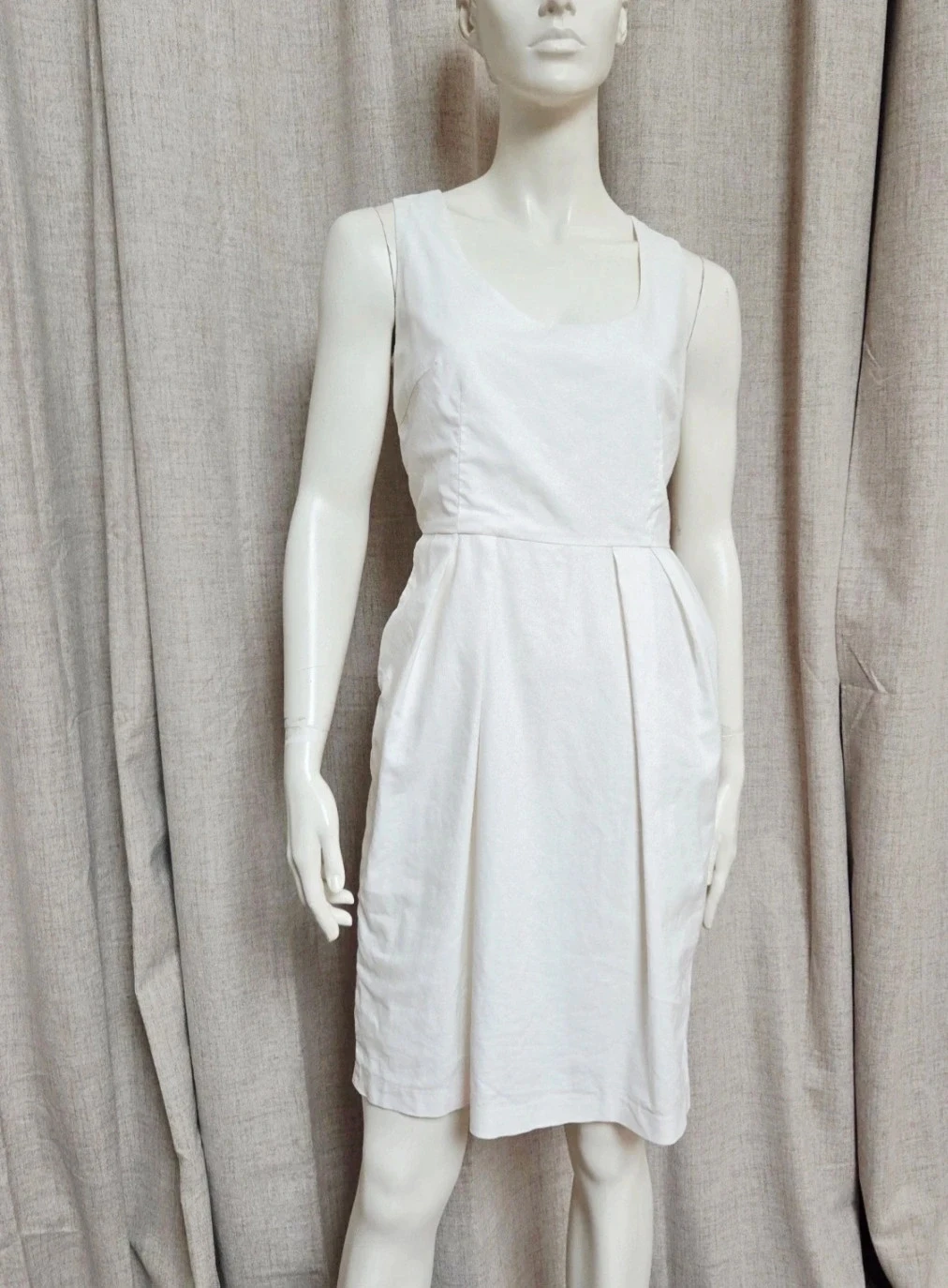 Robe blanche 38 coupe rétro